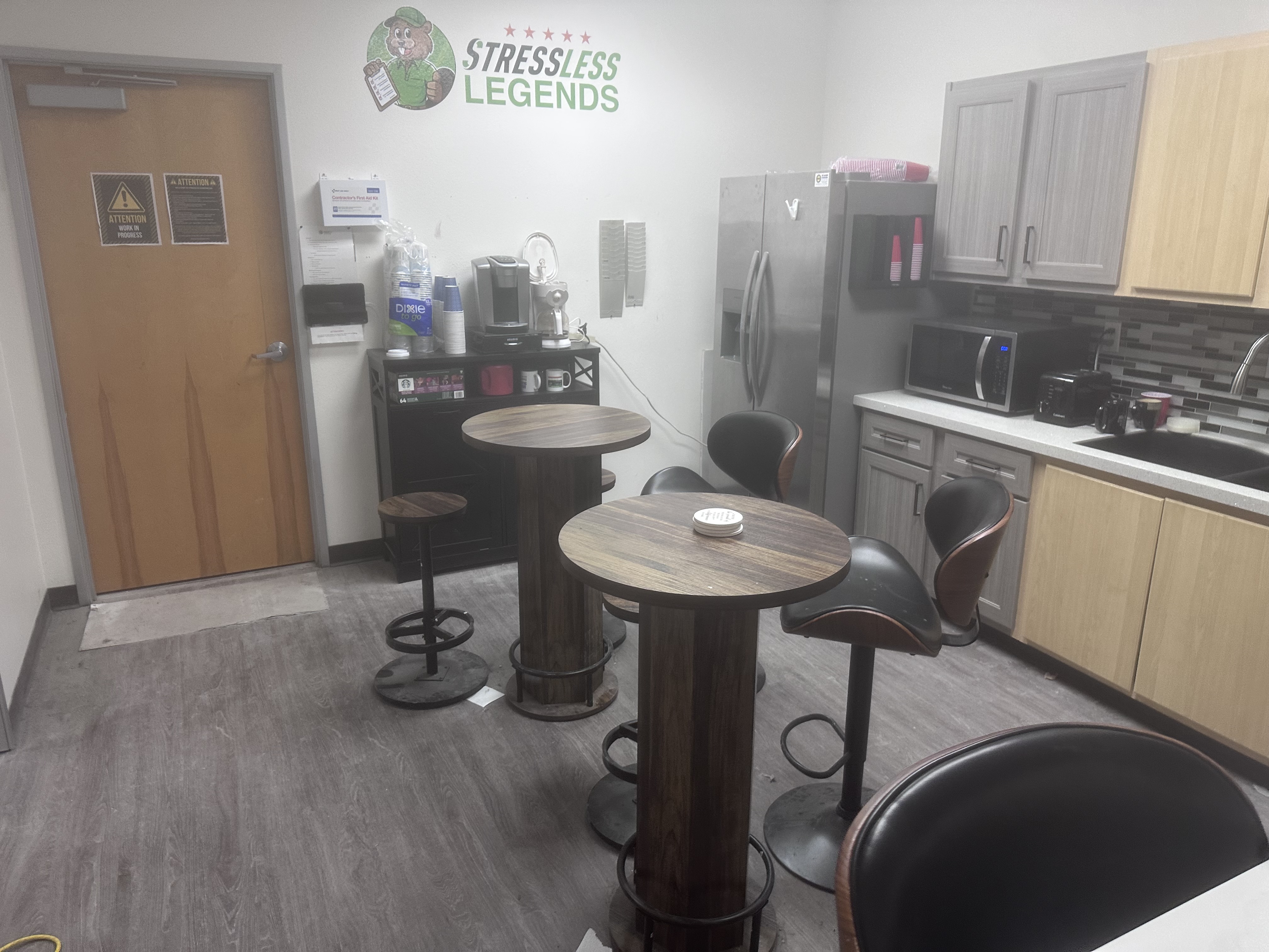 Office breakroom after professional cleaning in Phoenix
