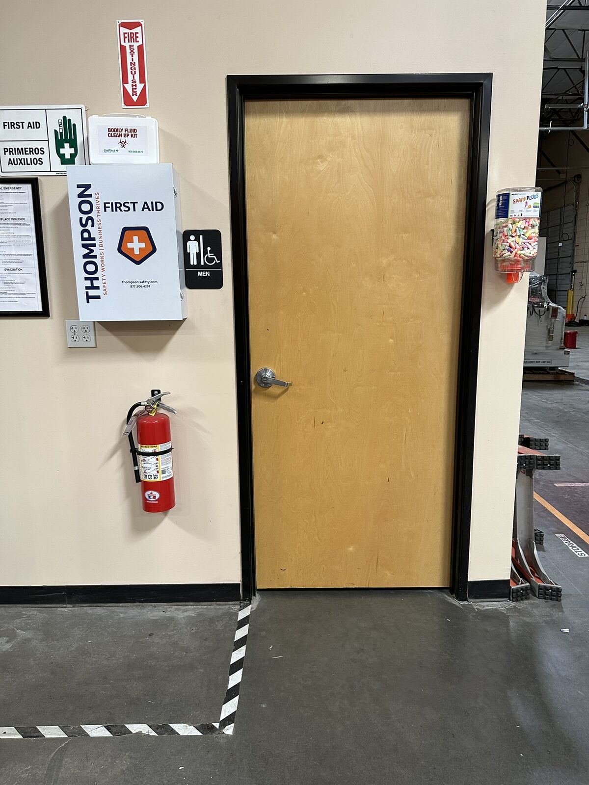 Interior employee entrance in Phoenix warehouse