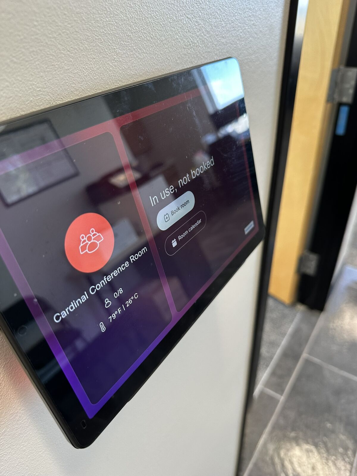Shared warehouse touchscreen before cleaning