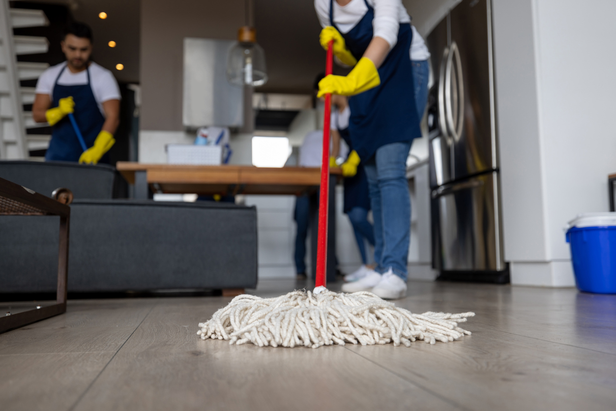 Floor care—strip, wax, buff, carpet cleaning