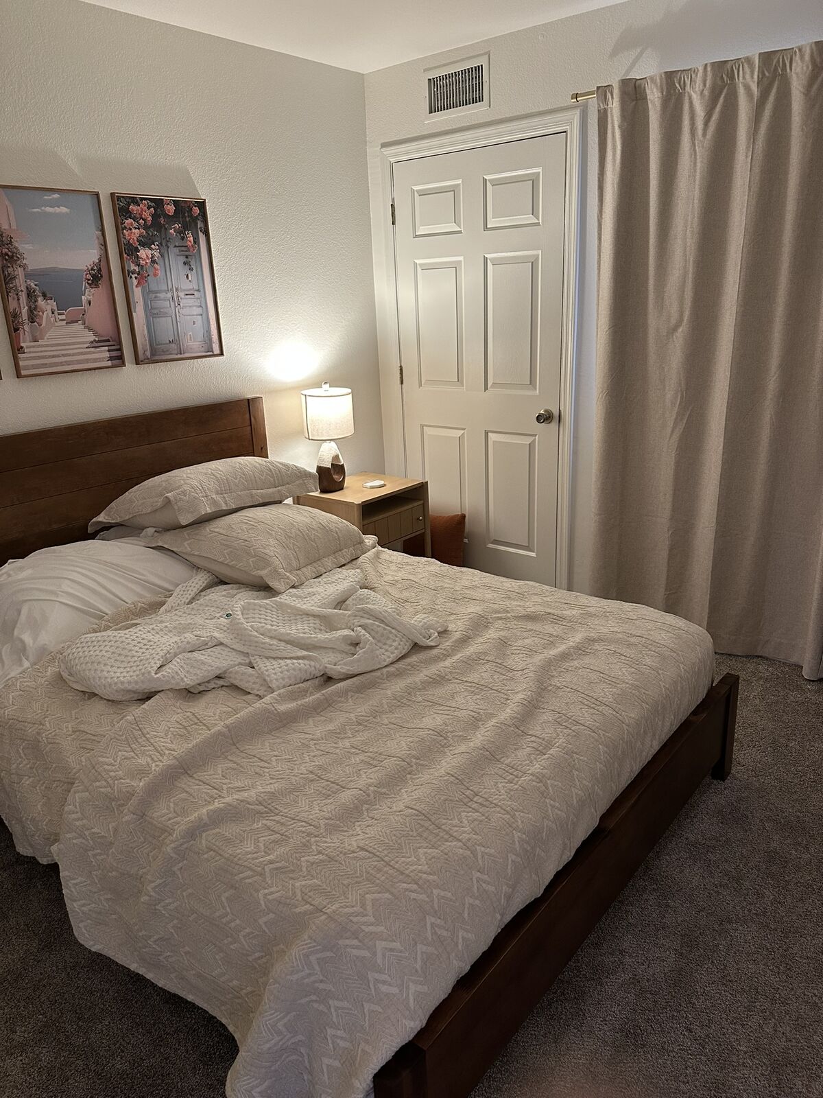 Bedroom before guest-ready reset in a Mesa vacation rental