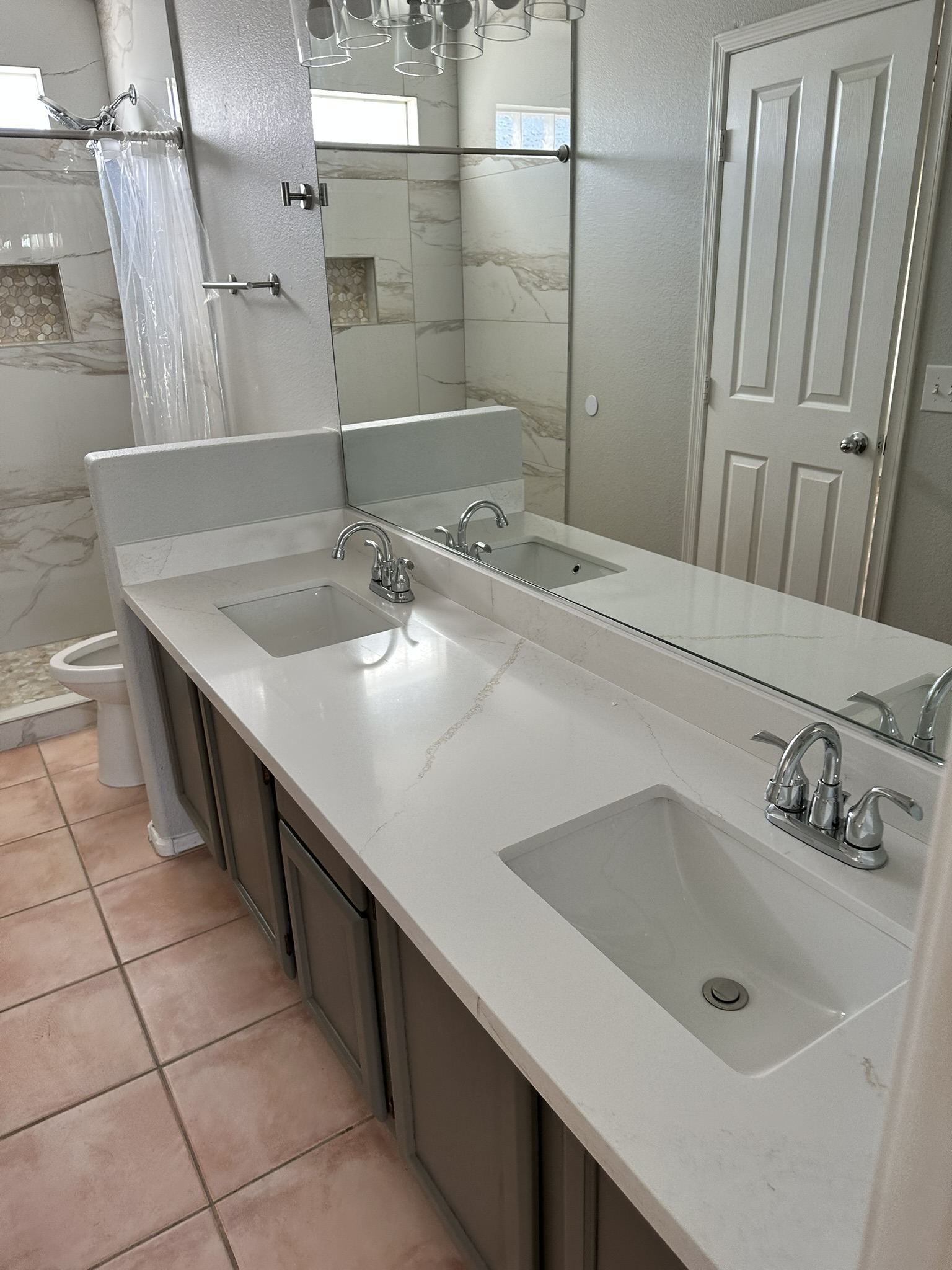Bathroom after move-out cleaning