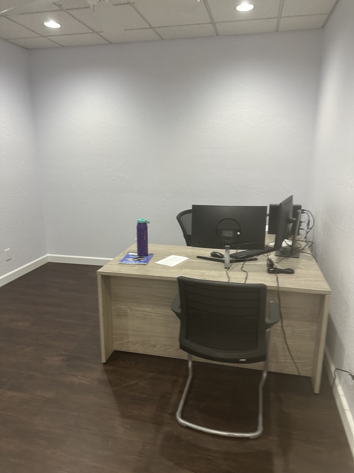 Office workstation and accessible floor space in a Tempe Arizona office